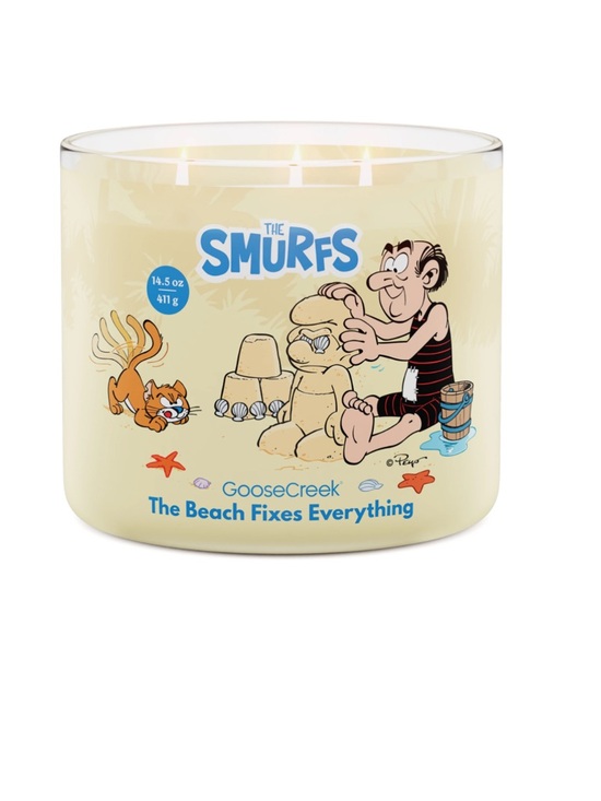 Goose Creek Other - The Smurfs x Goose Creek 'The Beach Fixes Everything' Candle - Pale Yellow